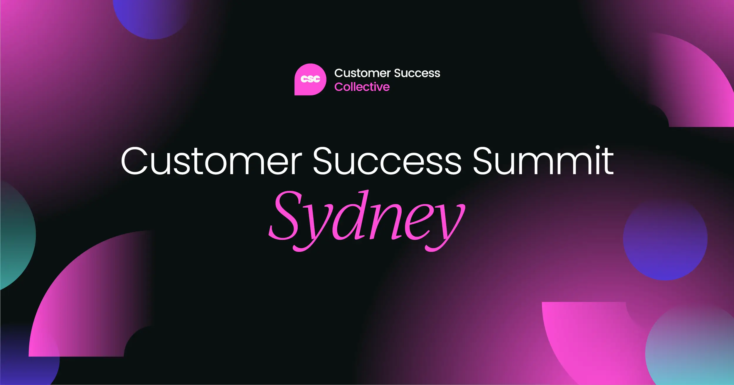 Customer Success Summit | Sydney logo