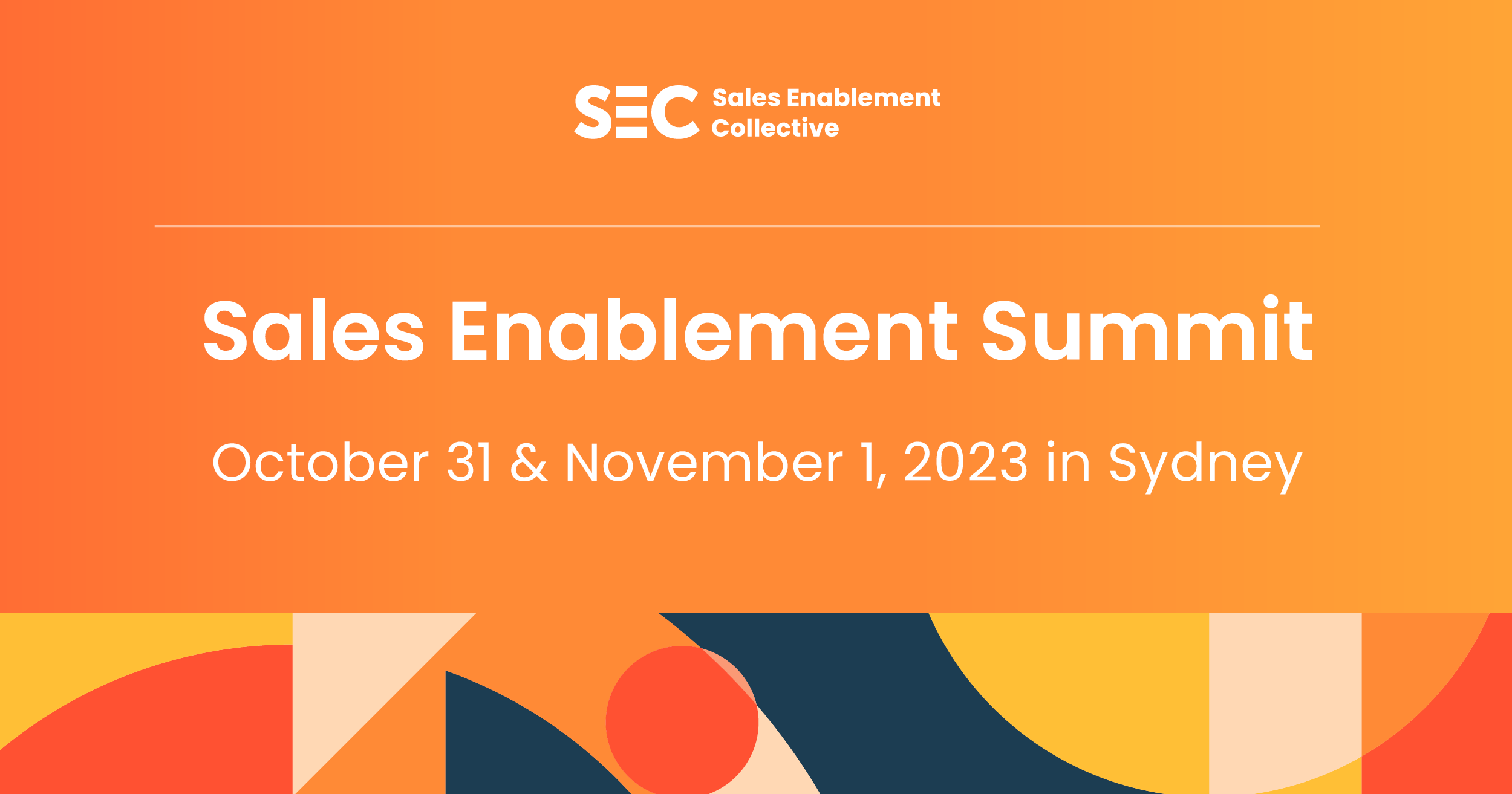 Agenda Sales Enablement Summit Sydney 2024