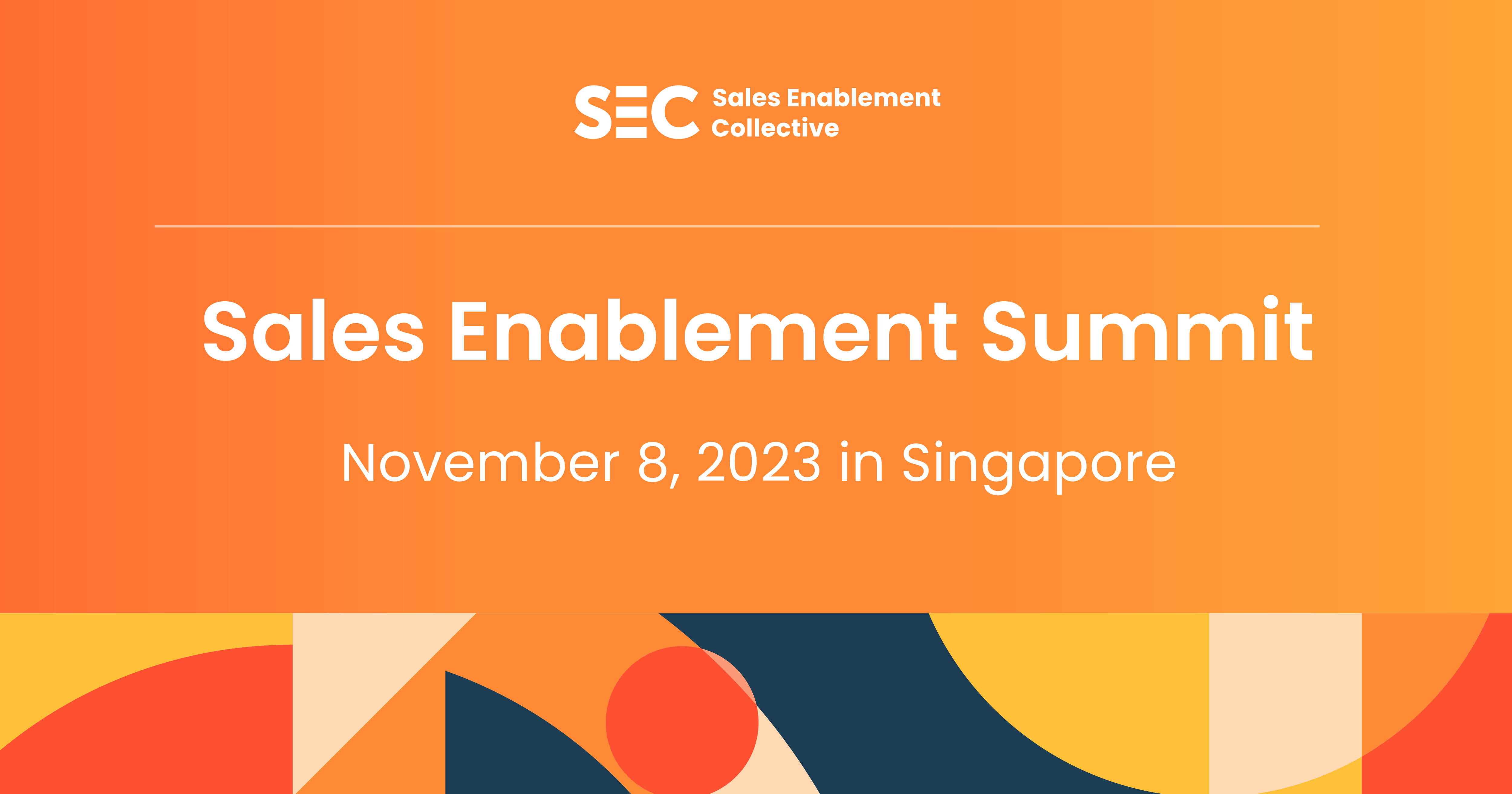 Sales Enablement Summit Singapore 2024