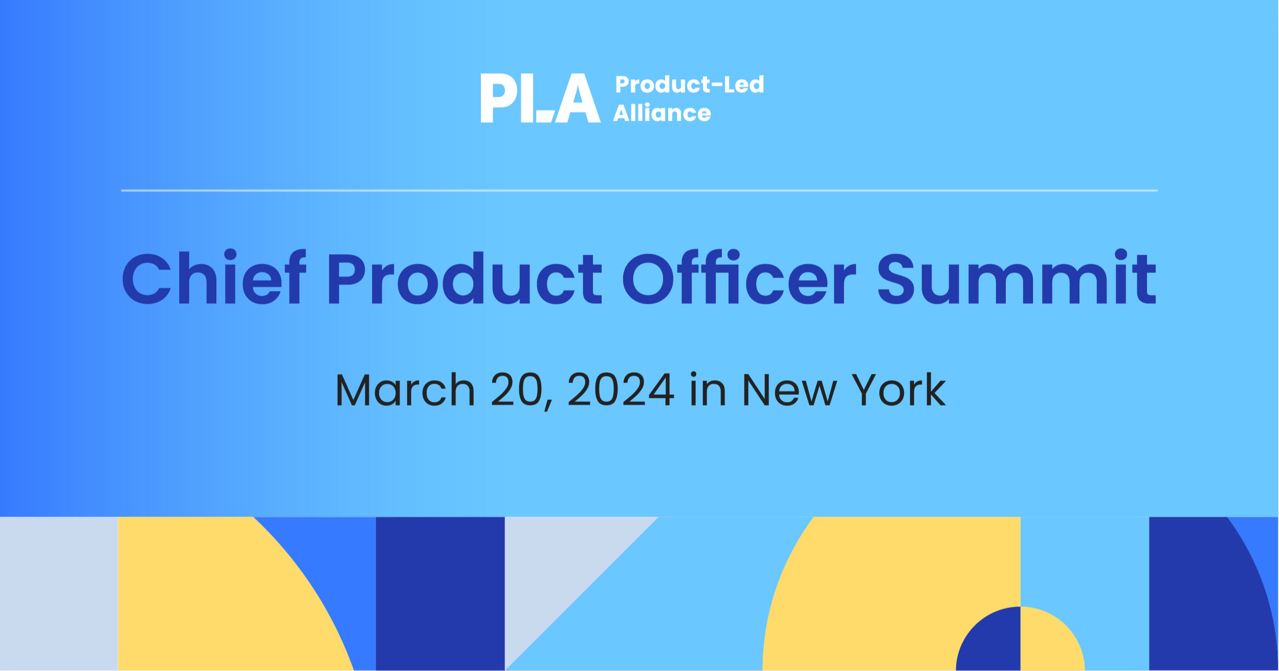 Chief Product Officer Summit New York 2024