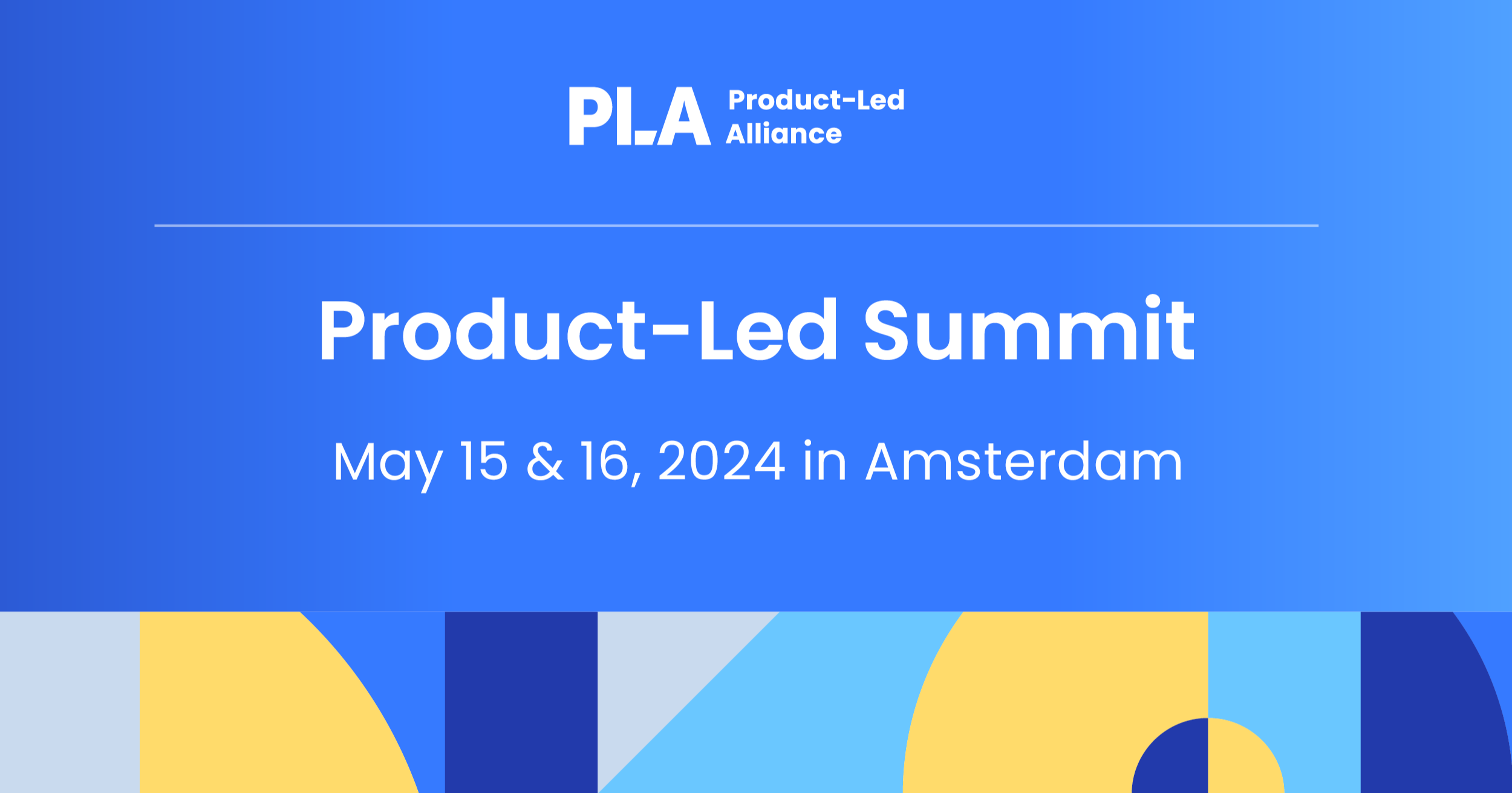 ProductLed Summit Amsterdam