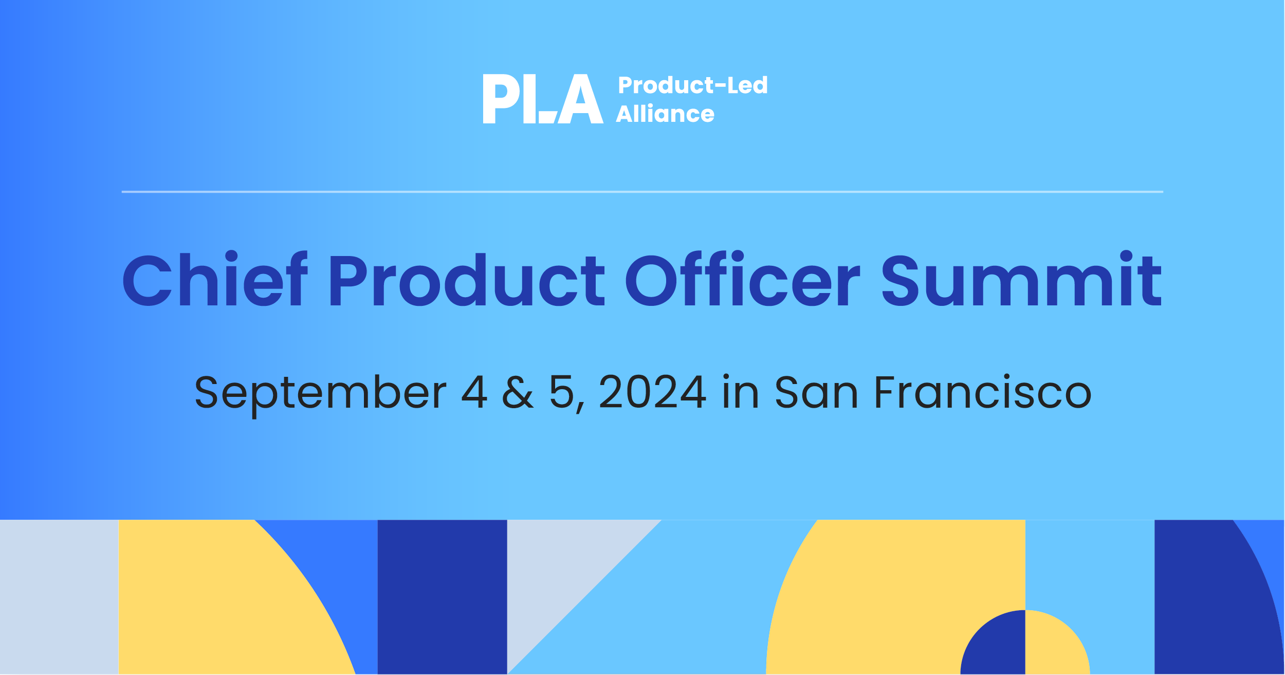 Chief Product Officer Summit San Francisco 2024