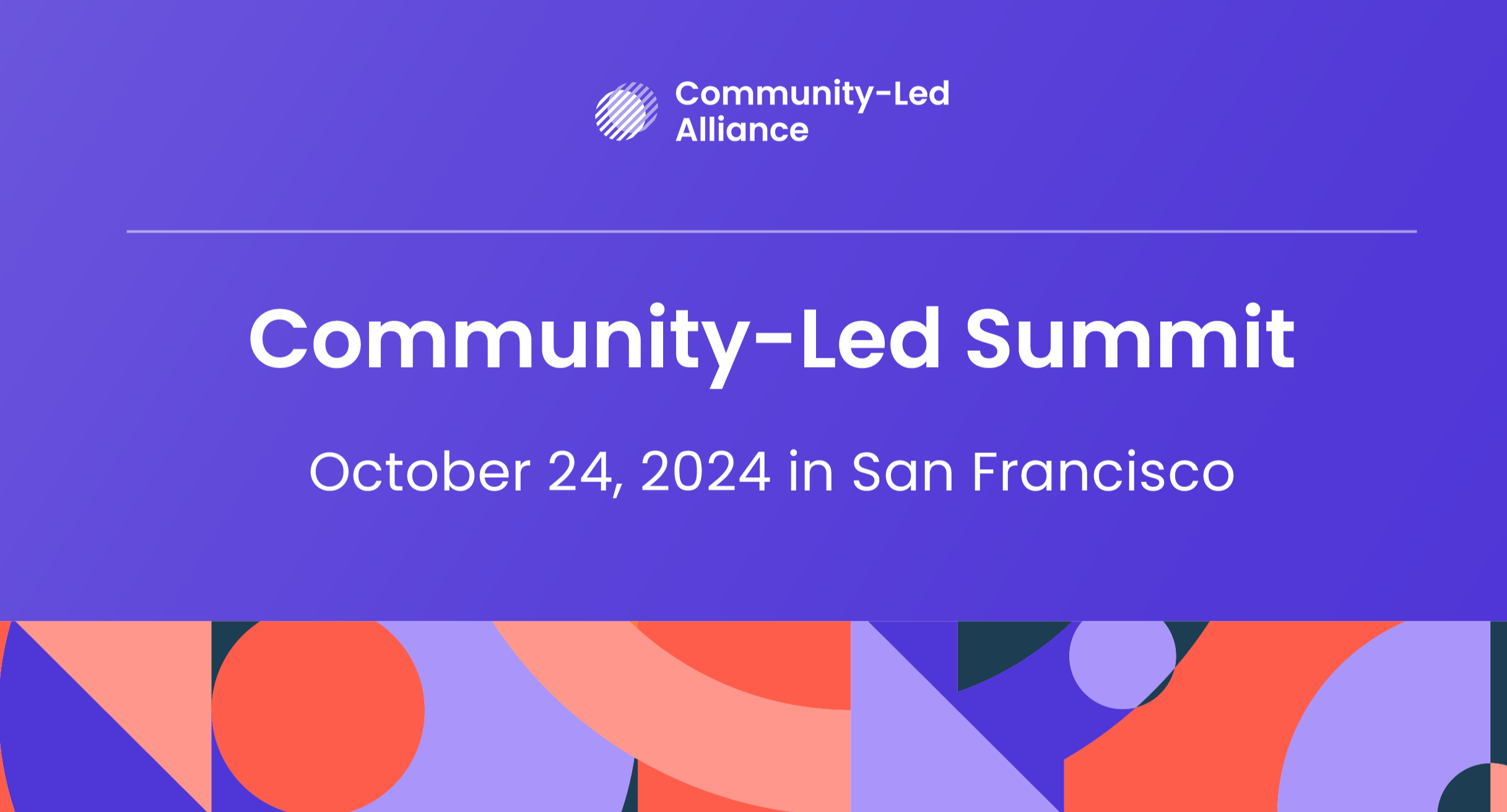 Speaker CommunityLed Summit San Francisco