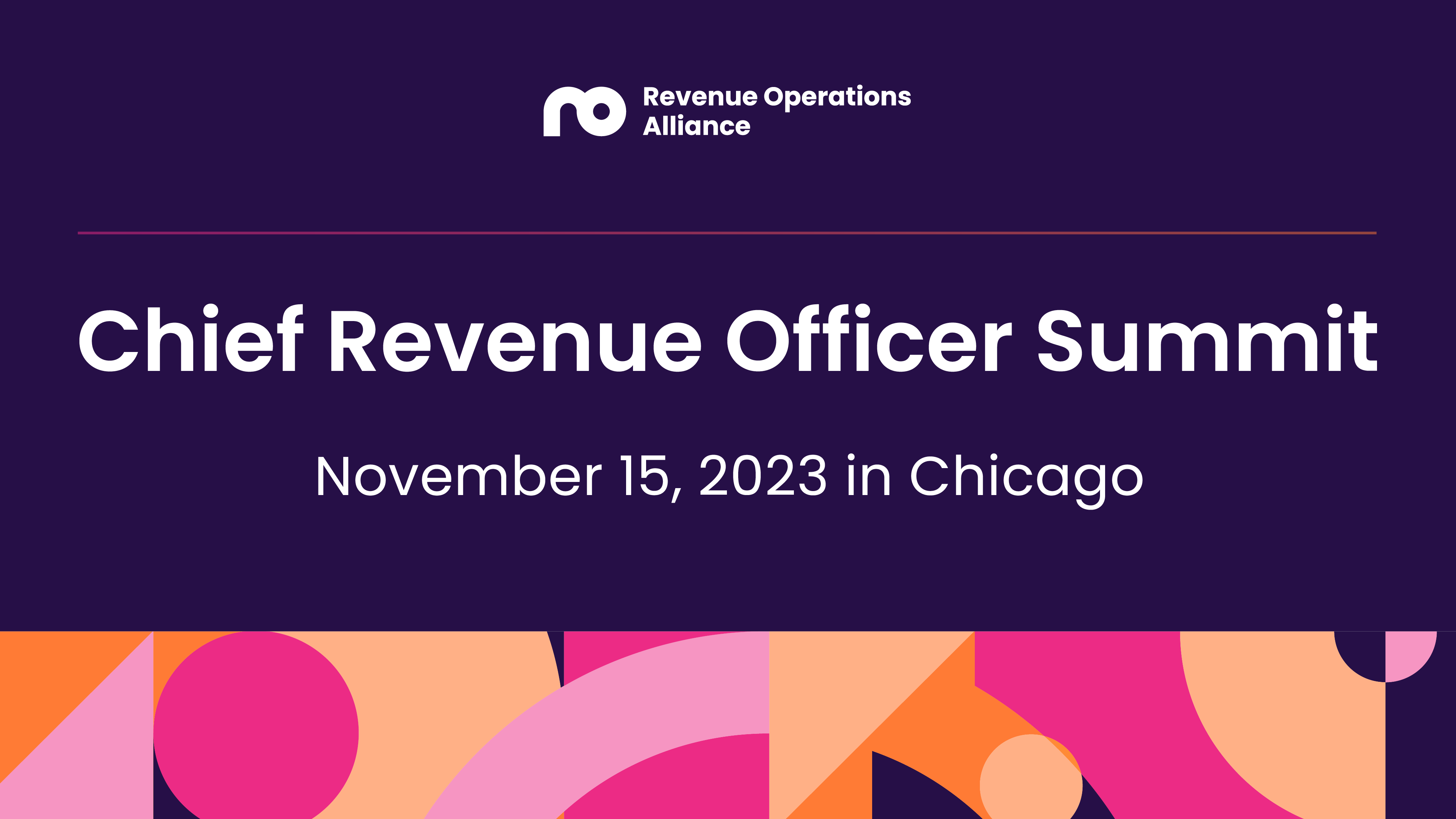 The leading Chief Revenue Officer Summit | Chief Revenue Officer Summit