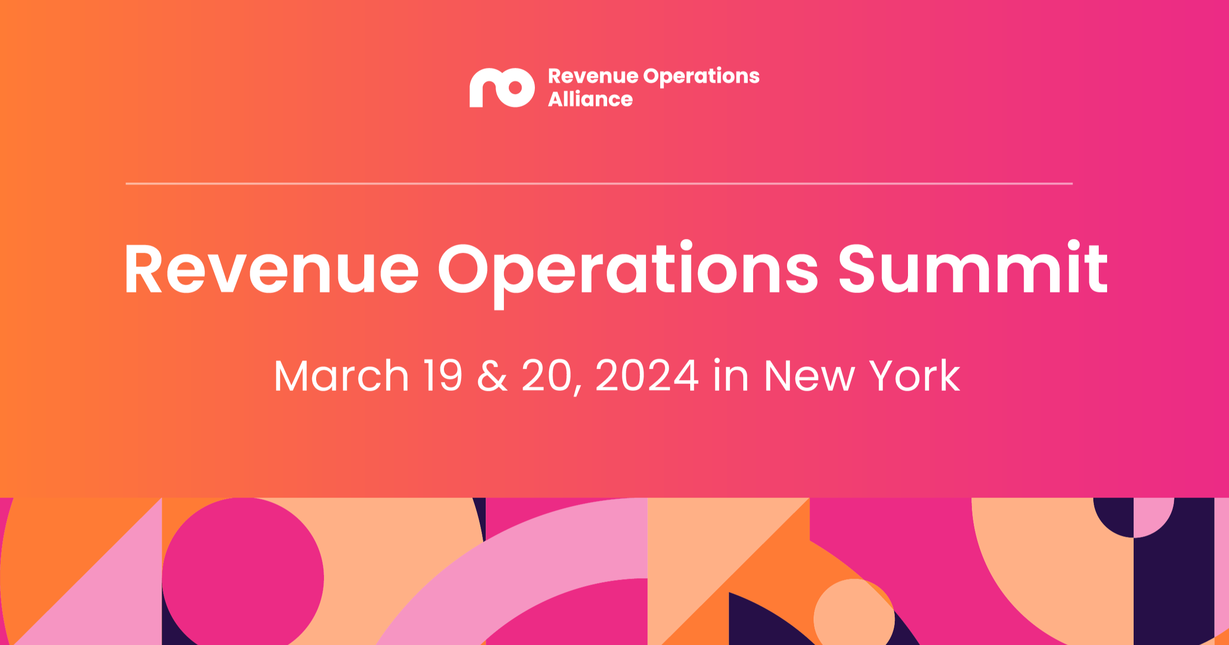 Agenda Revenue Operations Summit New York 2024