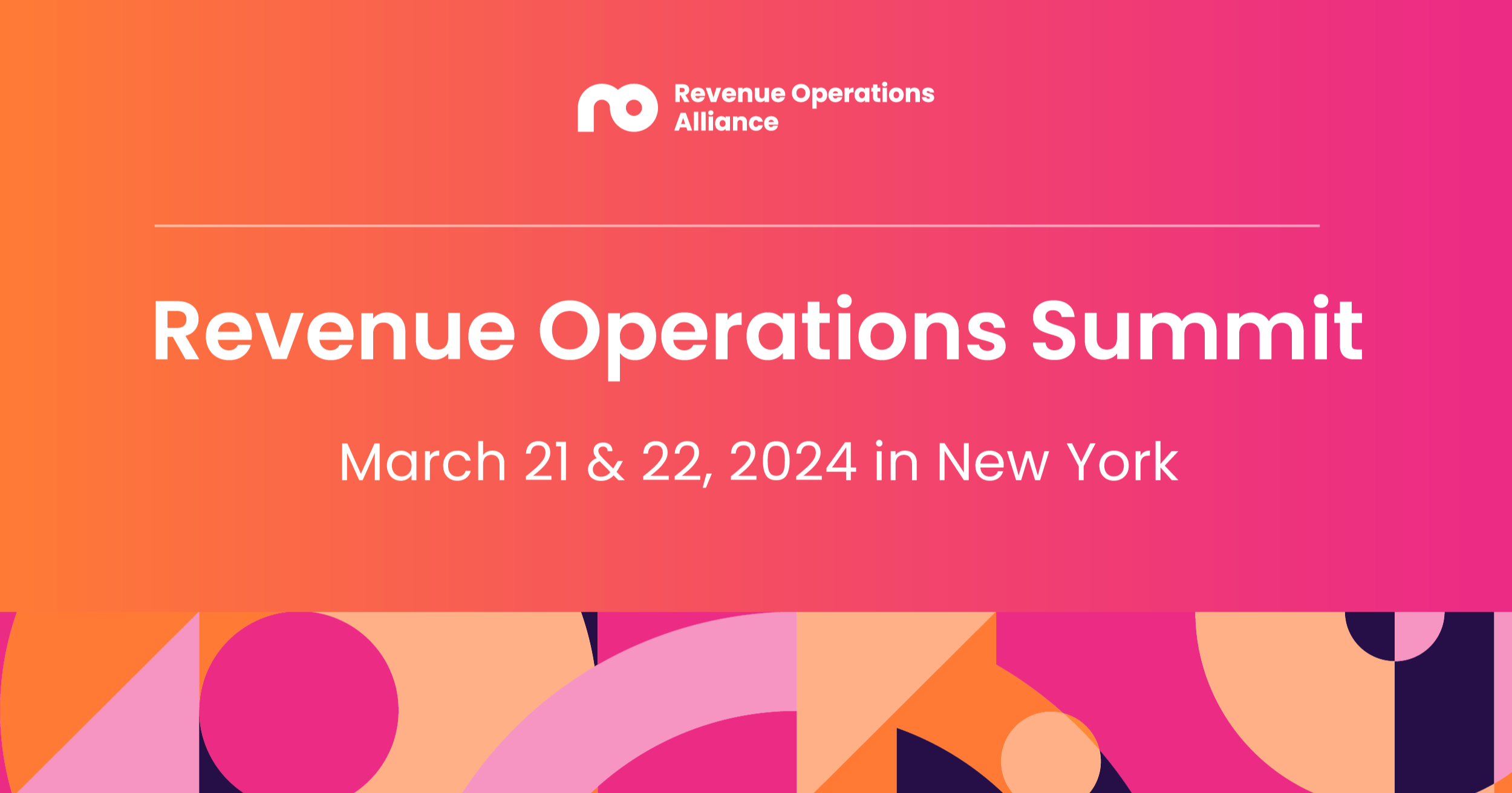 Register Revenue Operations Summit New York 2024